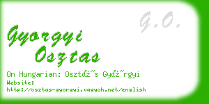 gyorgyi osztas business card